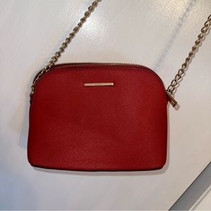 Red crossbody bag